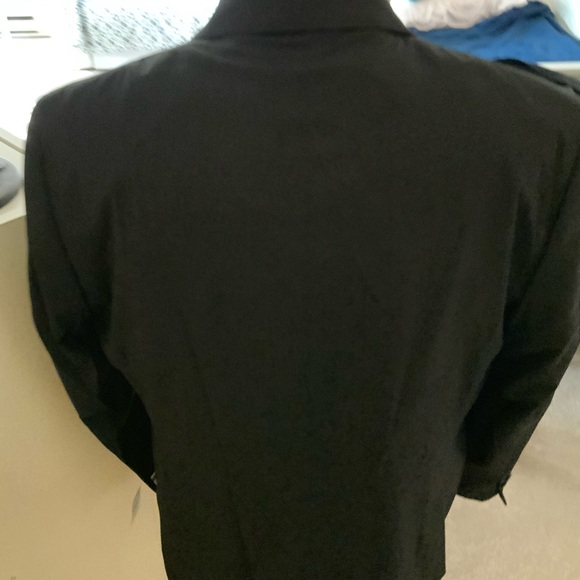 Izod new sports coat size46R, black self shuttle stripes - Picture 4 of 5